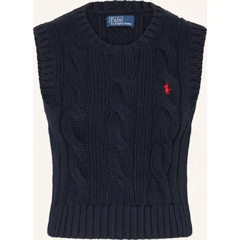 POLO RALPH LAUREN Dámská Pletená Vesta, tmavě modrá, 40