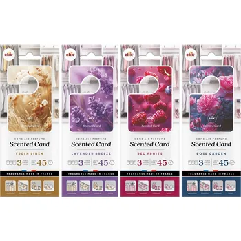 Osvěžovač vzduchu Elix osvěžovač vzduchu mix vůní do skříně zásuvky kufru 4 x 3 ks