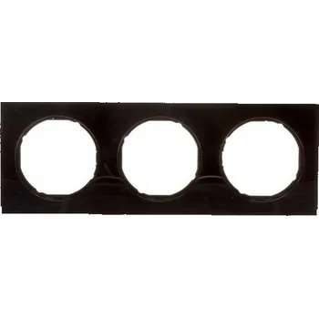 vypínač Berker R.3 Rámeček trojitý 3-násobný černý 10132245