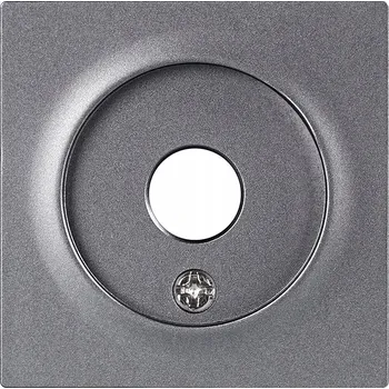 Elektrická zásuvka Anténní zásuvka nástěnná Viplast stříbrná