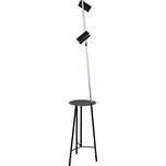 Designová podlahová lampa PERRET - 2xGU10, 15W, černá / zlatá