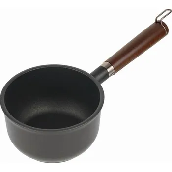 Hrnec Rendlík d16x9,5cm, TITANIO, nepřil.povrch, dřev.ruk., litina, ind.