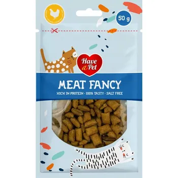 Pamlsek pro kočku MASOVÉ LUXUSNÍ POLŠTÁŘKY Kuřecí Pamlsek pro kočky 50g křupavé polštářky