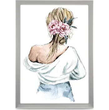 Rám na obraz Hama portrétový rámeček hliníkový LILLY, 13x18 cm, stříbrná