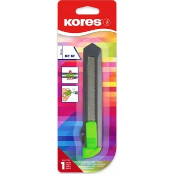 Pracovní nůž Nůž K-C18, odlamovací 18mm, plastový, 1 kus v blistru