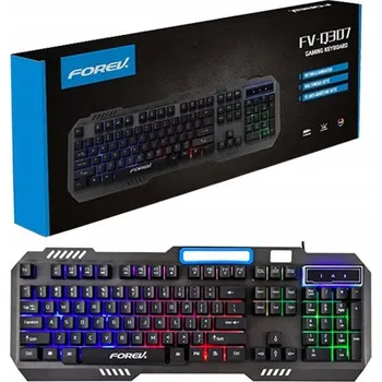 Klávesnice Herní klávesnice Forev černá s RGB podsvícením - Q307