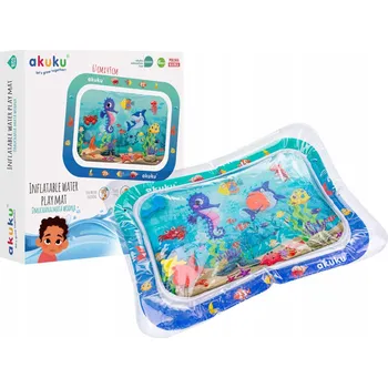 Hračka pro kojence PODLOŽKA SENSORICKÁ VODNÍ Nafukovací Podložka Play Mat Pro Miminka NAFUKOVACÍ XXL