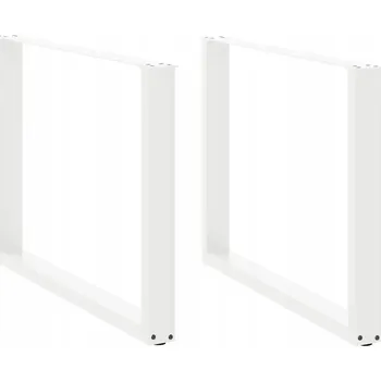 Stolová podnož Nohy k jídelnímu stolu ve tvaru písmene 2 ks Bílé 100x(72-73) cm St