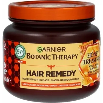 Vlasová regenerace Garnier Botanic Therapy Hair Remedy obnovující maska na poškozené vlasy proti lámání s včelím voskem 340 ml