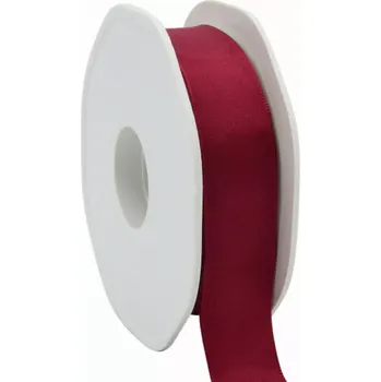 Stuha Taftová stuha s drátkem 23 mm x 20 m vínová