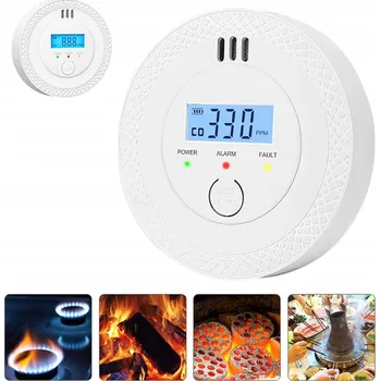 Zabezpečovací technika DETEKTOR OXIDU UHELNATÉHO SENZOR LCD alarm zvukový a světelný