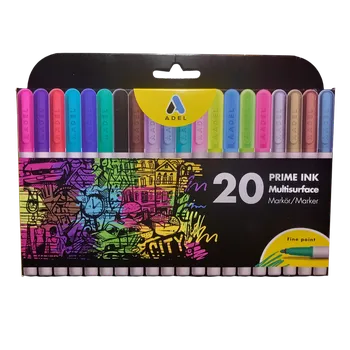 Fixy Prime Ink 20ks - Permanentní popisovače, Mix odstínů