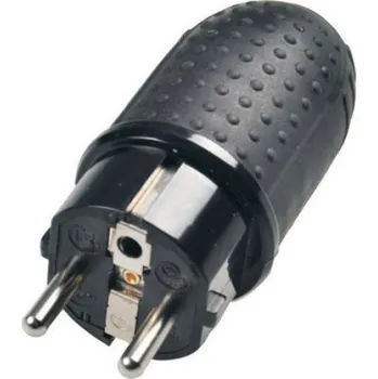 Elektrická vidlice Solight Vidlice gumová 230V/16A protiskluzná rukojeť