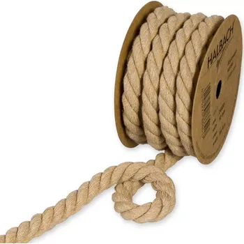 Stuha Bavlněný provázek přírodní 10mm x 4m