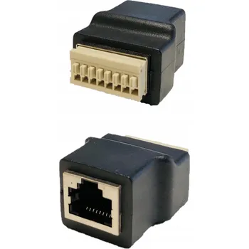 Elektrická zásuvka Zásuvka RJ45 5E UTP (8P8C) se zářezovými kontakty (push-down) 76737