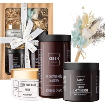 Kosmetická sada KESEM Dead sea Dárkový balíček Domácí SPA, 4 ks