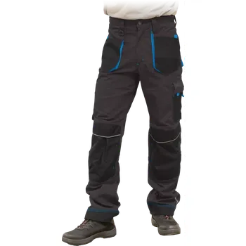 Pánské kalhoty Leber&Hollman FMN SBN kalhoty Gray/Blue 46-62