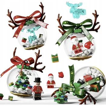 ostatní stavebnice STAVEBNICE VÁNOČNÍ KOULE JAKO DÁREK PRO CHLAPCE DÍVKY POD STROMEČEK