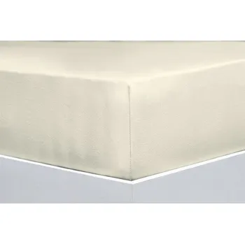 Prostěradlo Florella Prostěradlo Avance Jersey Elastan Ivory, 180x200-220 cm - loznice21.cz