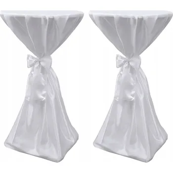 ubrus Bílý saténový ubrus 60 x 140 cm, sada 2 kusů