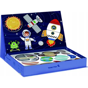 MAGNETICKÁ DŘEVĚNÁ SKLÁDAČKA VESMÍR PUZZLE TOOKY TOY