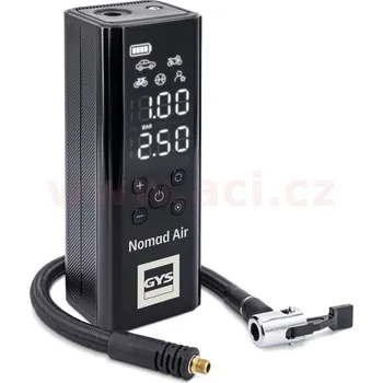 Kompresor akumulátorový kompresor GYS NOMAD AIR, 3v1,kompresor, powerbanka, LED