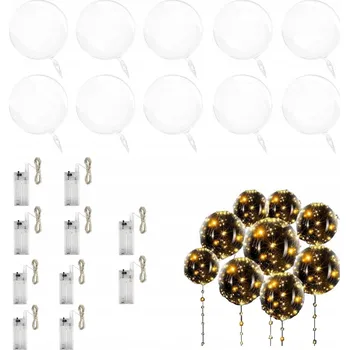 Balónek 10 Ks Svítící balónky, vhodné na narozeniny, svatby a oslavy.