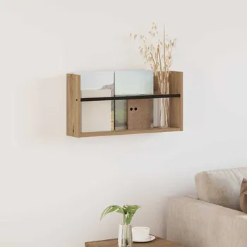 Doplněk ke knize vidaXL Regál na časopisy s policí Artisanový dub 60 x 12 x 30 cm