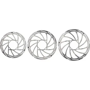 Brzda na kolo brzdový kotouč XLC BR-X114 180/1,8mm stříbrný