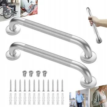 Madlo do koupelny MADLO DRŽÁK DO KOUPELNY ROVNÉ K VANĚ KE DVEŘÍM DO SPRCHY NEREZOVÁ OCEL