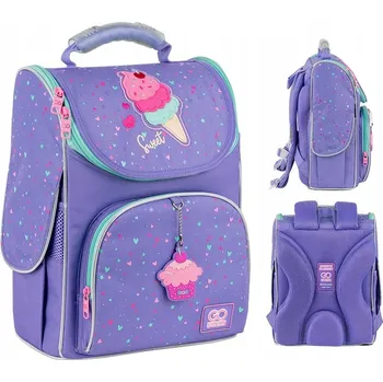 Školní batoh Školní batoh jednokomorový velký (vejde se A4) GoPack fialový 11 l