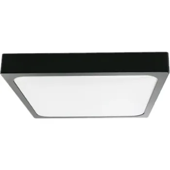 Čtverec LED stropní Stropní Svítidlo V-TAC 30W IP44 42x42cm černé