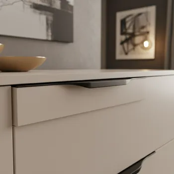 Nábytkové kování Rujzdesign Úchytka CLAUDIA / Černá nerez 147 mm