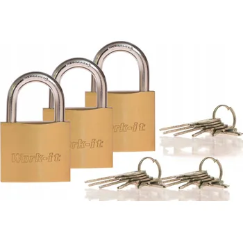 Visací zámek Visací zámek s třmenem na klíč work-it