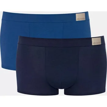 Boxerky Modré Pánské Boxerky GO Natural Hipster - 2ks Sloggi, BLUE S i343_10214597-M008-S