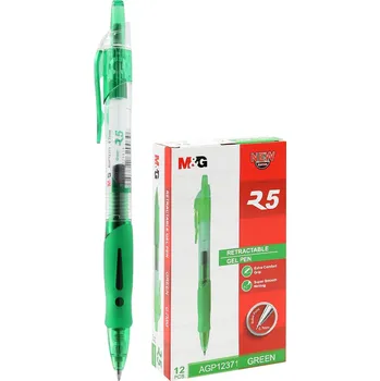 Pero gelové M&G R5 zelené 0,7mm