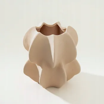 Váza Kameninová váza Petal Pink II 15x17 cm 15x15x17 cm