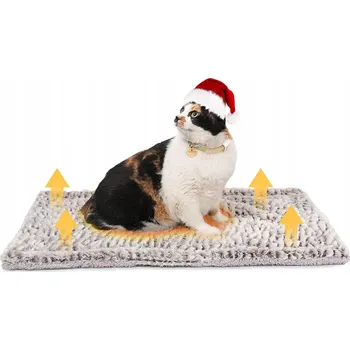 Pelíšek pro psa SAMONAHŘÍVACÍ PODLOŽKA PRO PSA A KOČKU, DEKA, PRATELNÁ, 70X46 CM