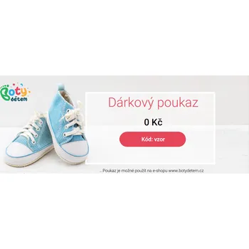 Přípravek pro údržbu obuvi Dárkový poukaz Velikost: hodnota 100 Kč