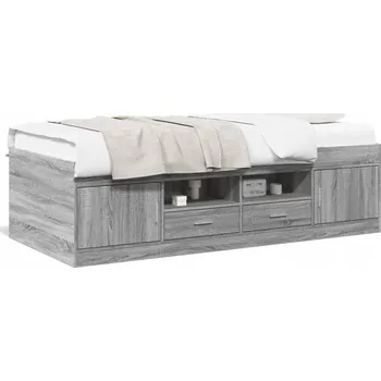 Postel Jednolůžková dřevěná postel VidaXL 70x190 cm, dub sonoma