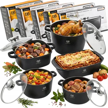 Sada nádobí Sada hrnců Karl Hausmann Rubín , 15 dílů.