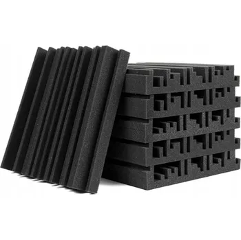 akustická pěna SAMOLEPICÍ AKUSTICKÁ PĚNA 24 KUSŮ 30X30 CM - TLUMÍ ECHA A HLUK