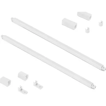 Nábytkové kování Emuca S.R.L. Podelný reling pro zásuvku SIMPLEX bílý Jmenovitá délka [mm]: 500