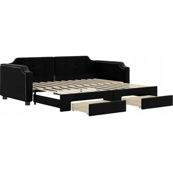 Postel Pohovka VidaXL 3197667 80 x 200 cm černá