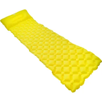 Karimatka ACRA Karimatka nafukovací s polštářkem 188x55cm Žlutá matrace | 406886