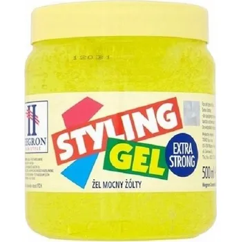 Stylingový přípravek Hegron Styling Gel Extra Strong žlutý gel na vlasy pro modelování 500 ml