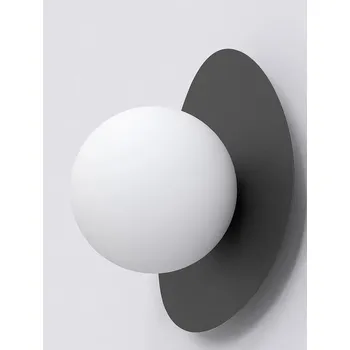 Nástěnné svítidlo Emibig Ovo nástěnné svítidlo 1x8 W černá 1527/K1