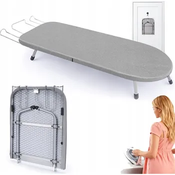 Žehlicí prkno KOMPAKTNÍ ŽEHLICÍ PRKNO SKLÁDACÍ 81X30CM STABILNÍ, IDEÁLNÍ NA CESTY