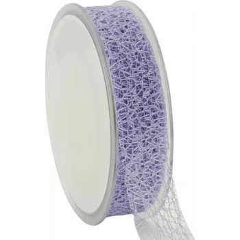 Stuha Pavučinová dekorační stuha 25 mm x 20 m levandulová