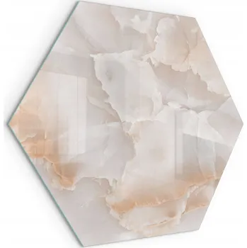 Obraz Skleněná Ochrana Před Krbovými Jiskrami Mnohostěn Vzor Kamene v. 40 cm